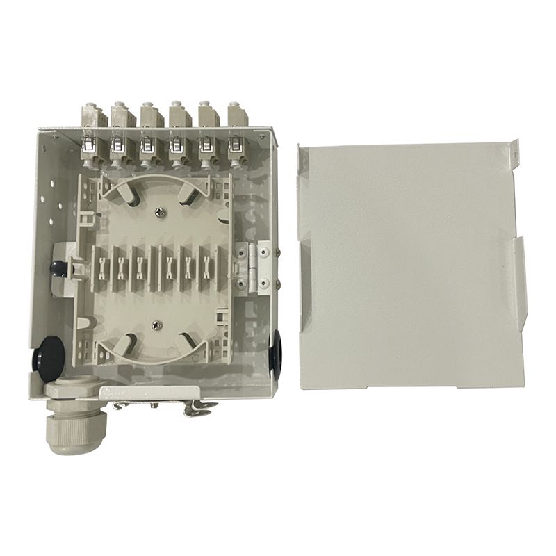 12 24 Port Dinrail Optical Fiber Terminal Box Wall Mounted