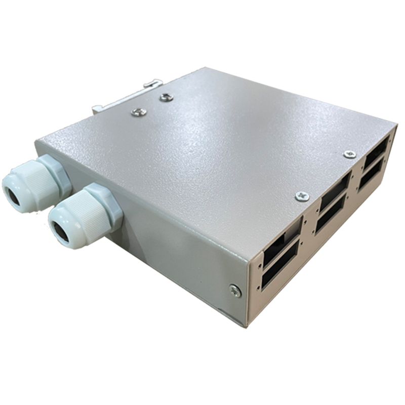 12 port Din Rail Fiber Optic Termination Box