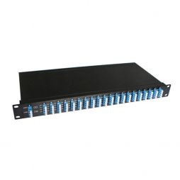 8 channel 100GHz double fiber dwdm mux demux in 1U rack mounted equipment