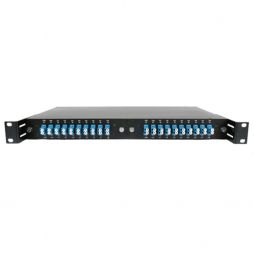 8 channel 100GHz double fiber dwdm mux demux 1U rack mounted panel