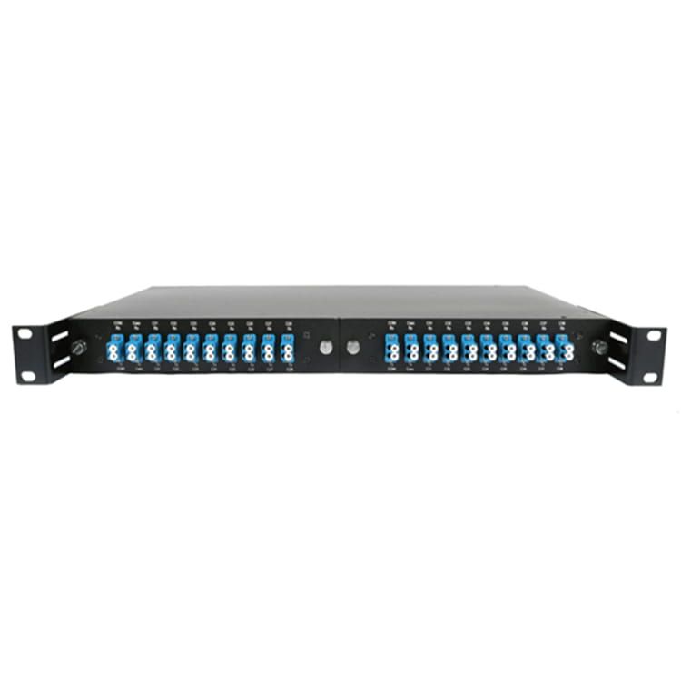 8 channel 100GHz double fiber dwdm mux demux 1U rack mounted panel