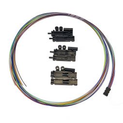 Buffer tube indoor and outdoor single fibres fan-out-kits 0.9mm