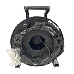 Handheld Portable deployable tactical fiber optic cable Reel Drum For Radio And TV