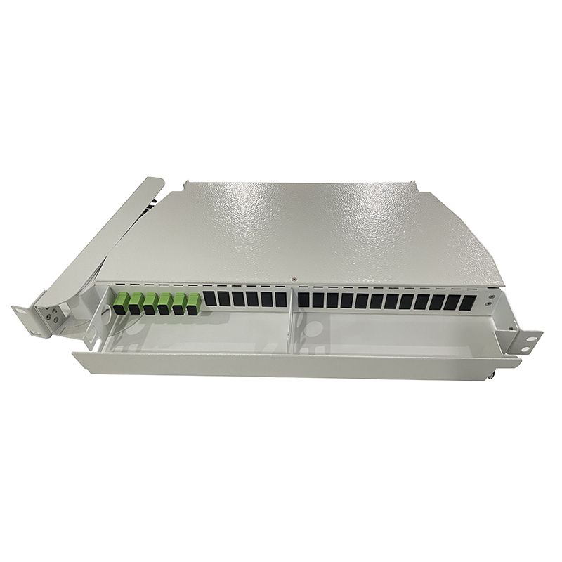 1U 24 core Rotary type Fiber Optic Patch Panel