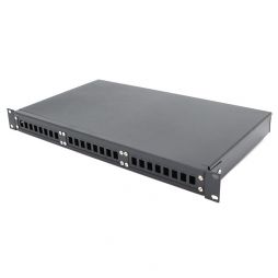 24 port Rack Mount Fixed type Fiber Optic Patch Panel