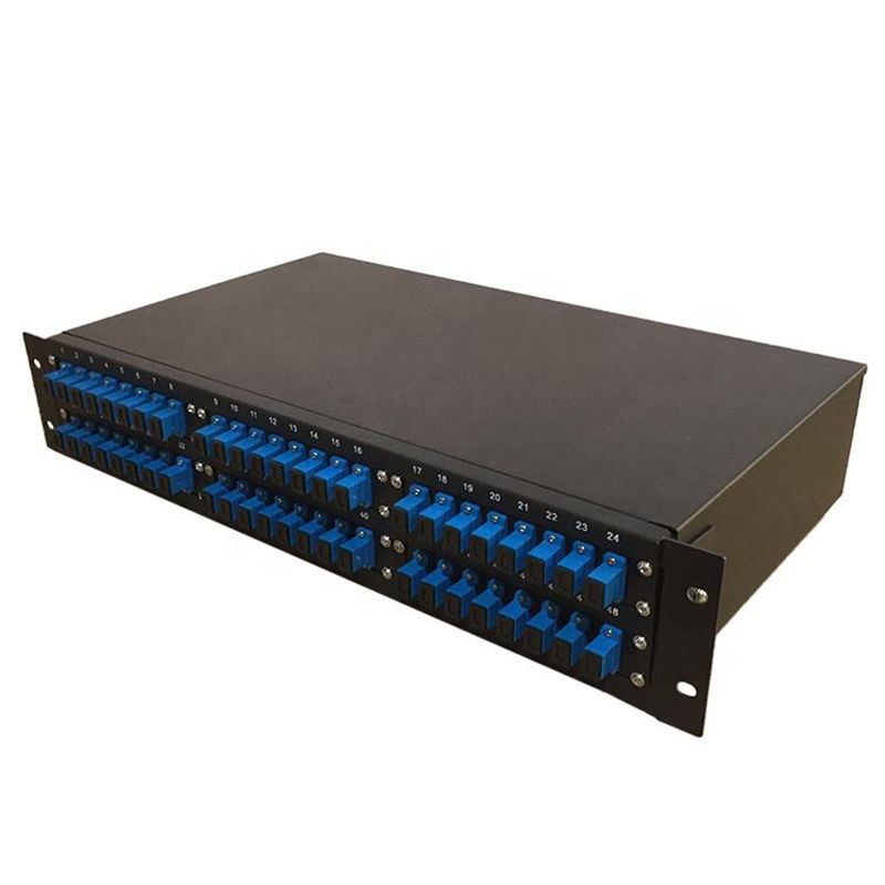 48 port Rack Mount Fixed type Fiber Optic Patch Panel