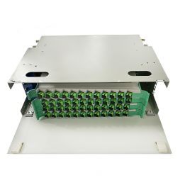 3U 48 Core Fiber Optical Distribution Frame ODF with Splice Tray