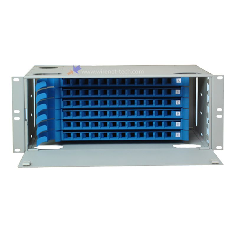 4U 72 Core Fiber Optical Distribution Frame ODF with Splice Tray