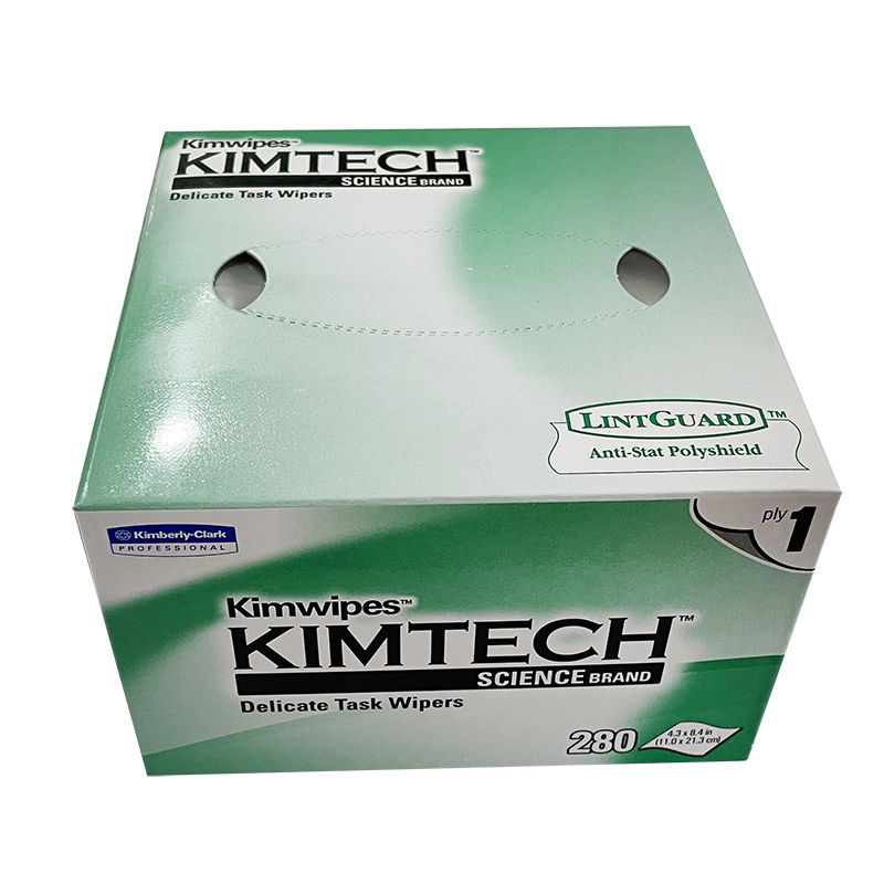 Fiber optic dust-free wipes kimwipes for Optical fiber connector cleaning