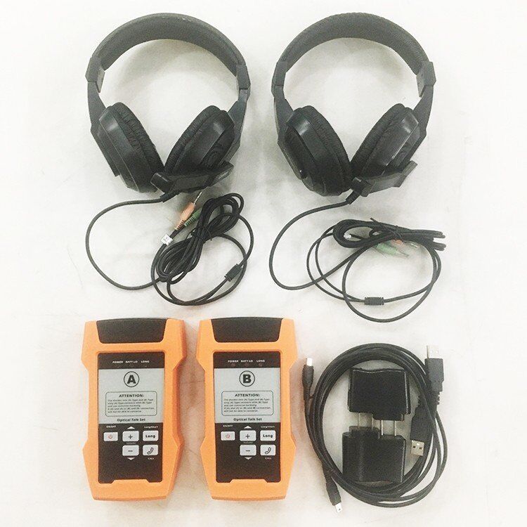 AOT600 Handheld Optical Fiber Talk Set Full Duplex Communication for FTTH Network Cable Test