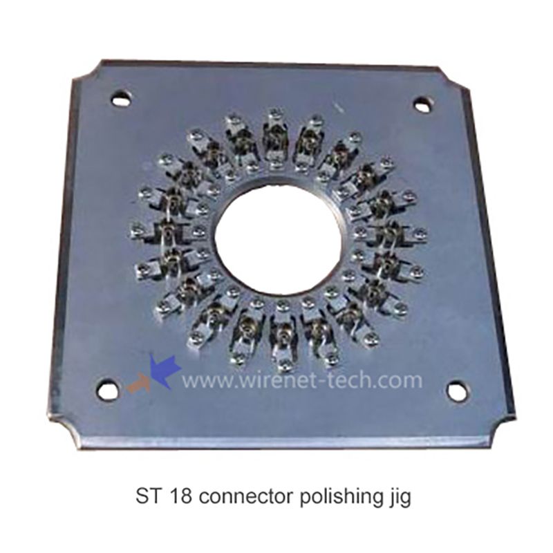 18 port ST Connector Fiber Optic Polishing Jig Polish fixture