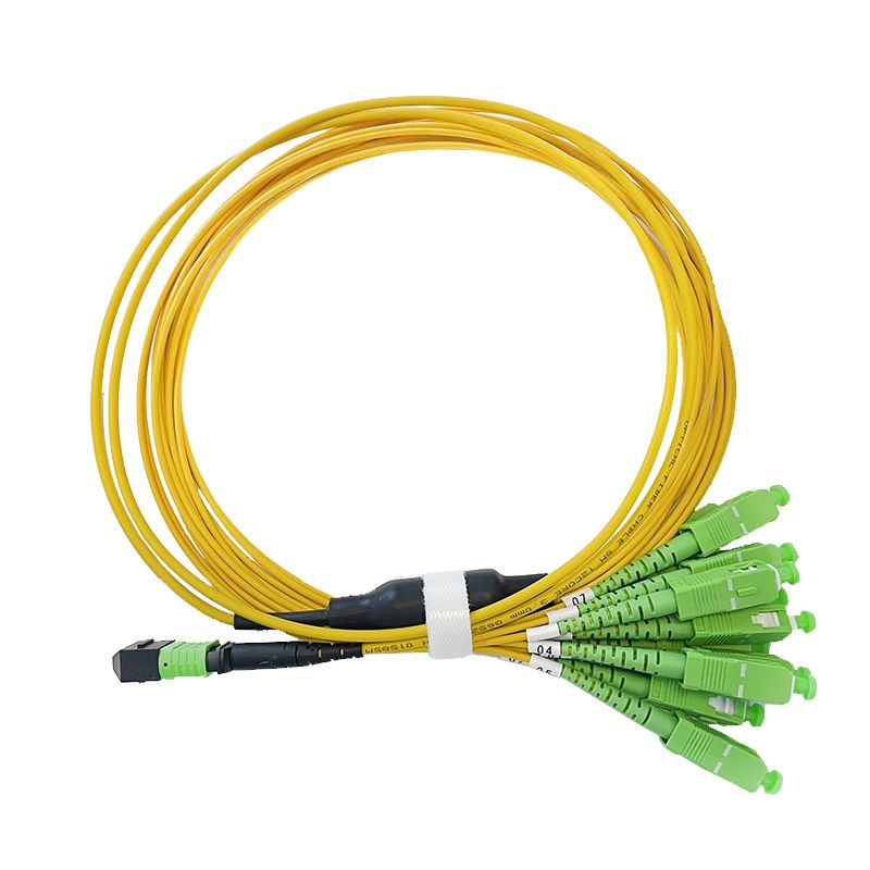 MPO PC to SC APC Patch Cord OS2 SM MPO MTP Fanout fiber optic patch cable