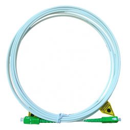 FTTH Single Mode Simplex SC APC LSZH 3.0mm Armored Fiber Optic Patch Cord